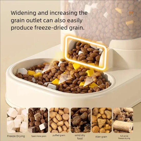 Gravity Pet Feeder and Water Dispenser Set Automatic Dog Feeder and Dog Water Dispenser for Dogs Cats Pets Animals Large Capaci